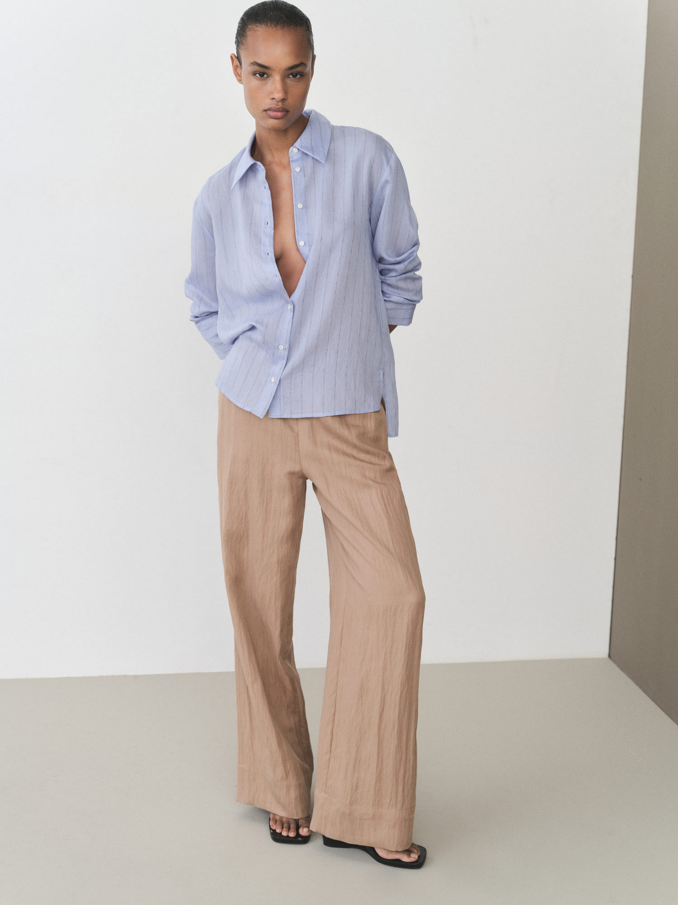 Повсякденні штани MANGO модель 87076360_34 Фото