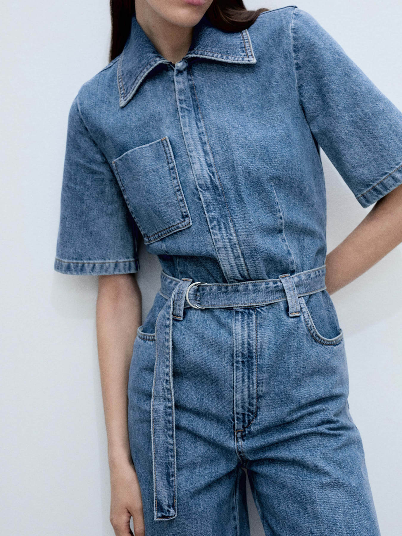 Джинсовый комбинезон MANGO модель 87085739_TM Джинсовый комбинезон MANGO модель 87085739_TM Фото