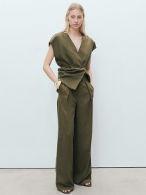 Класичні штани MANGO модель 87058641_37 Фото