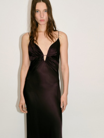 Платье макси MANGO модель 87009080_30 Фото