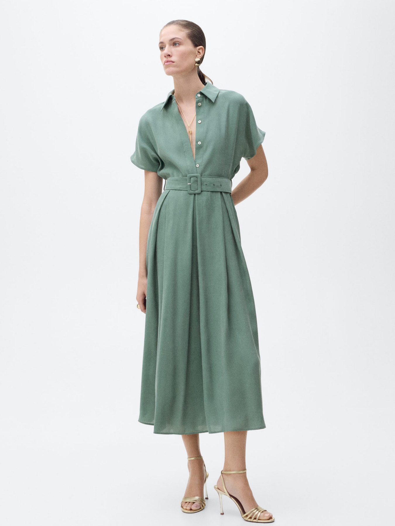 Сукня міді MANGO модель 87057173_43 Фото