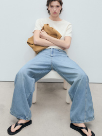 Прямі джинси MANGO модель 87087189_TM Фото