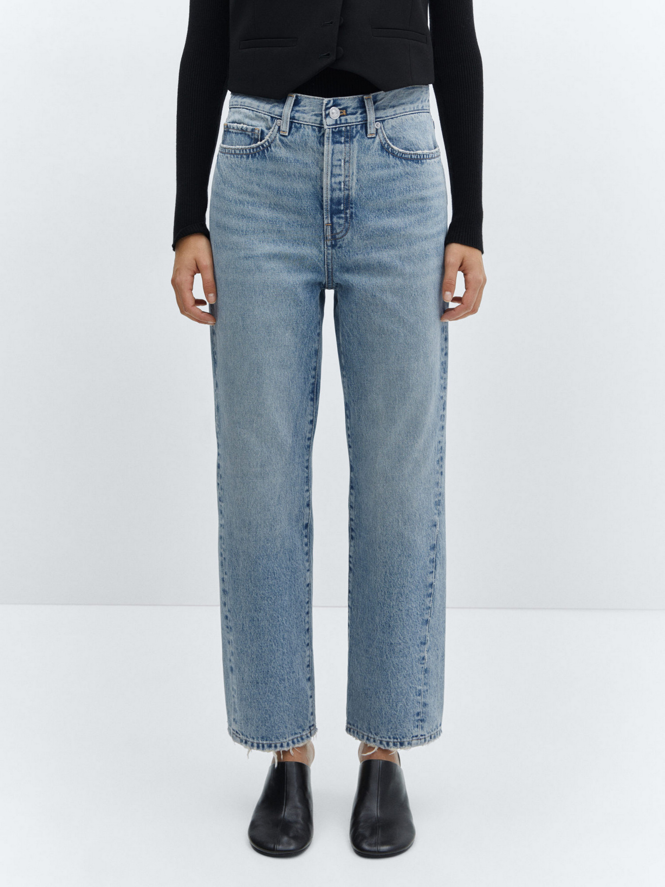 Прямі джинси MANGO Nicola модель 67001012_TM Прямі джинси MANGO Nicola модель 67001012_TM Фото