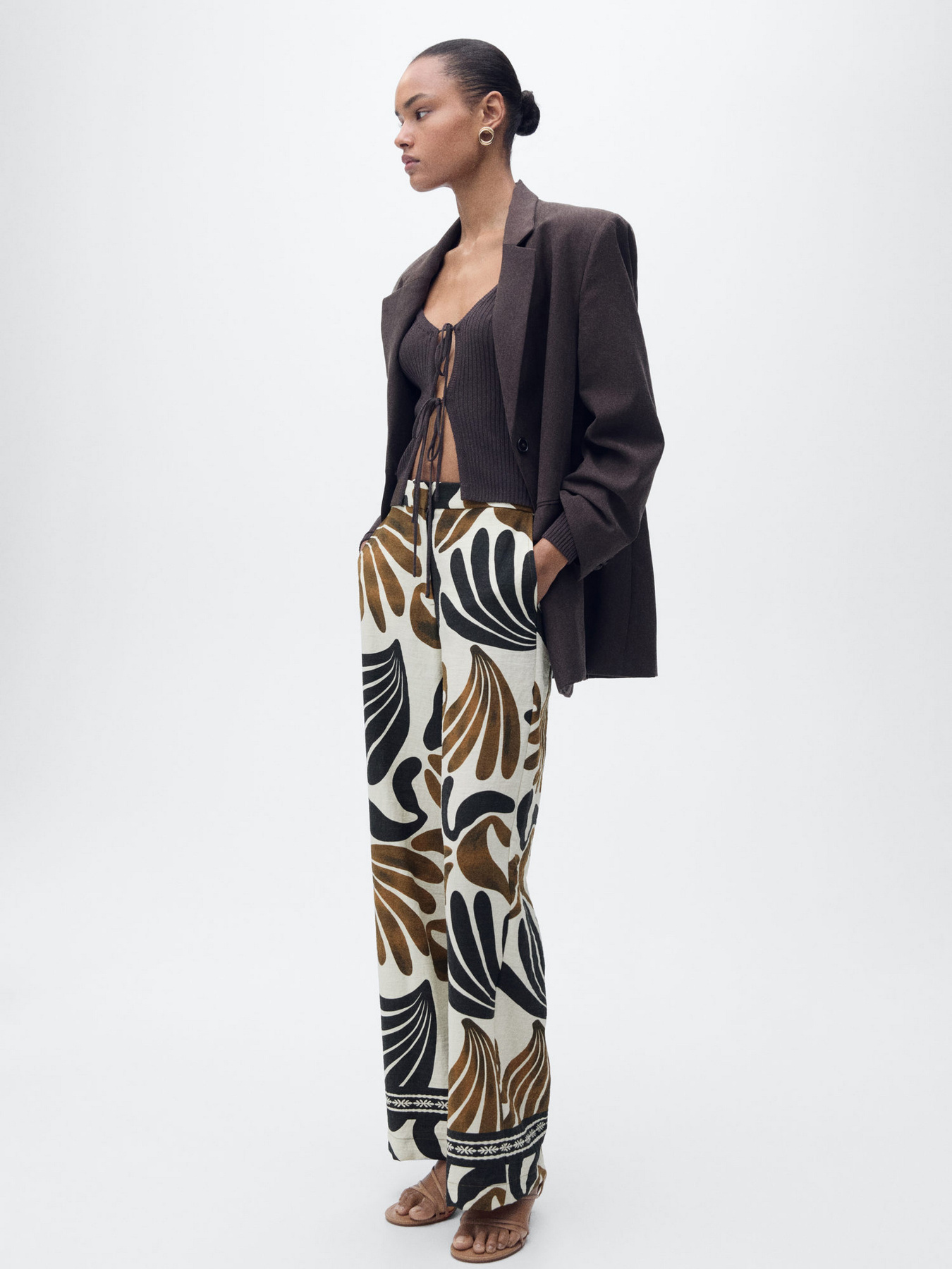 Штани палаццо MANGO модель 87027176_5 Фото