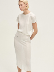 Спідниця міді MANGO модель 87057190_10 Фото