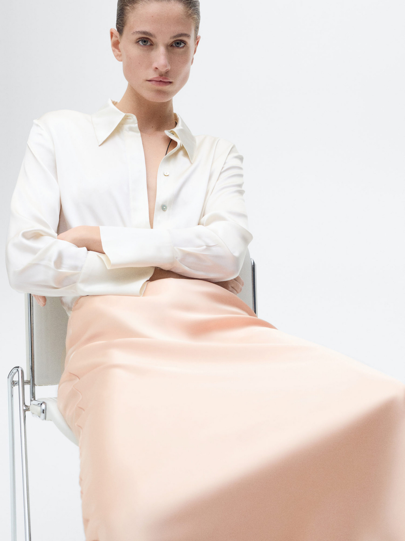 Спідниця міді MANGO модель 87970455_25 Фото