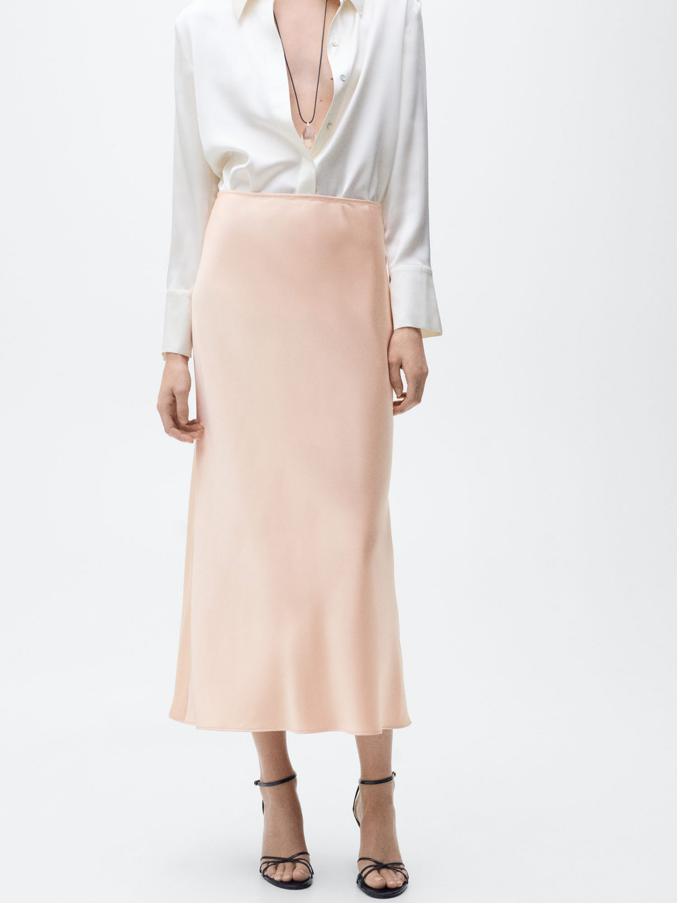 Спідниця міді MANGO модель 87970455_25 Фото