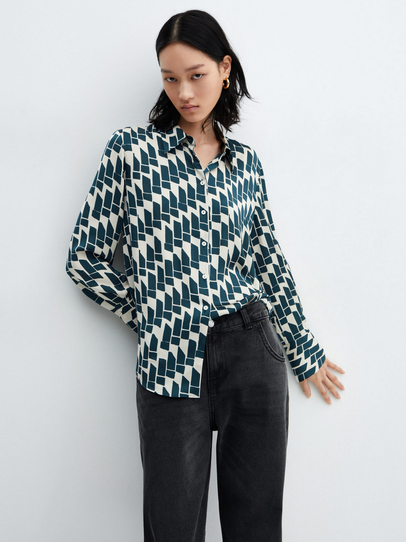 Рубашка MANGO Ideale модель 67010445_57 Фото