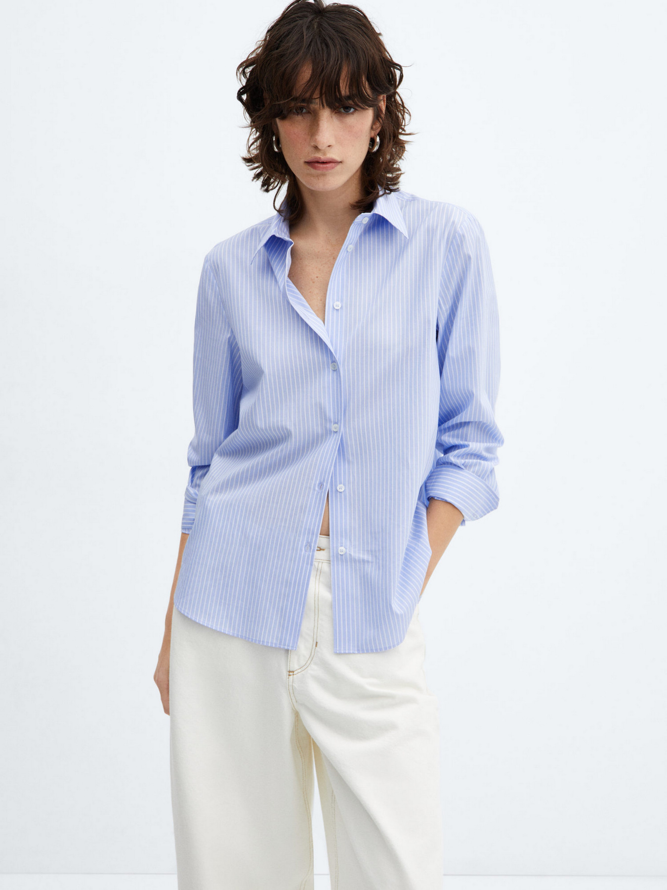 Рубашка повседневная MANGO Regu модель 67010447_50 Фото