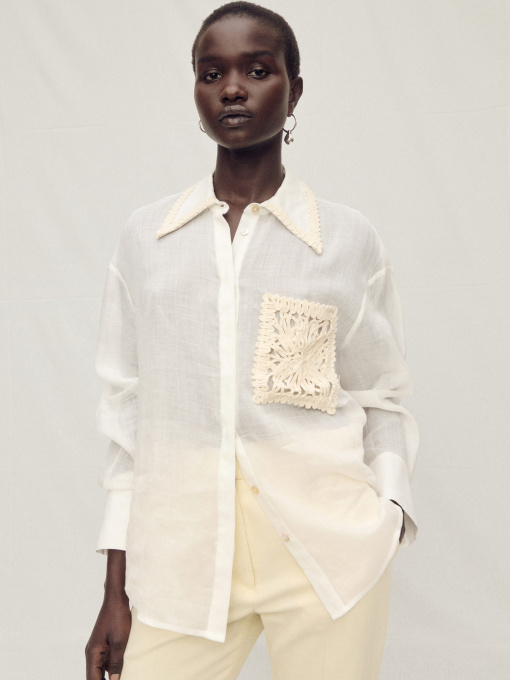 Рубашка MANGO модель 87037897_2 Фото