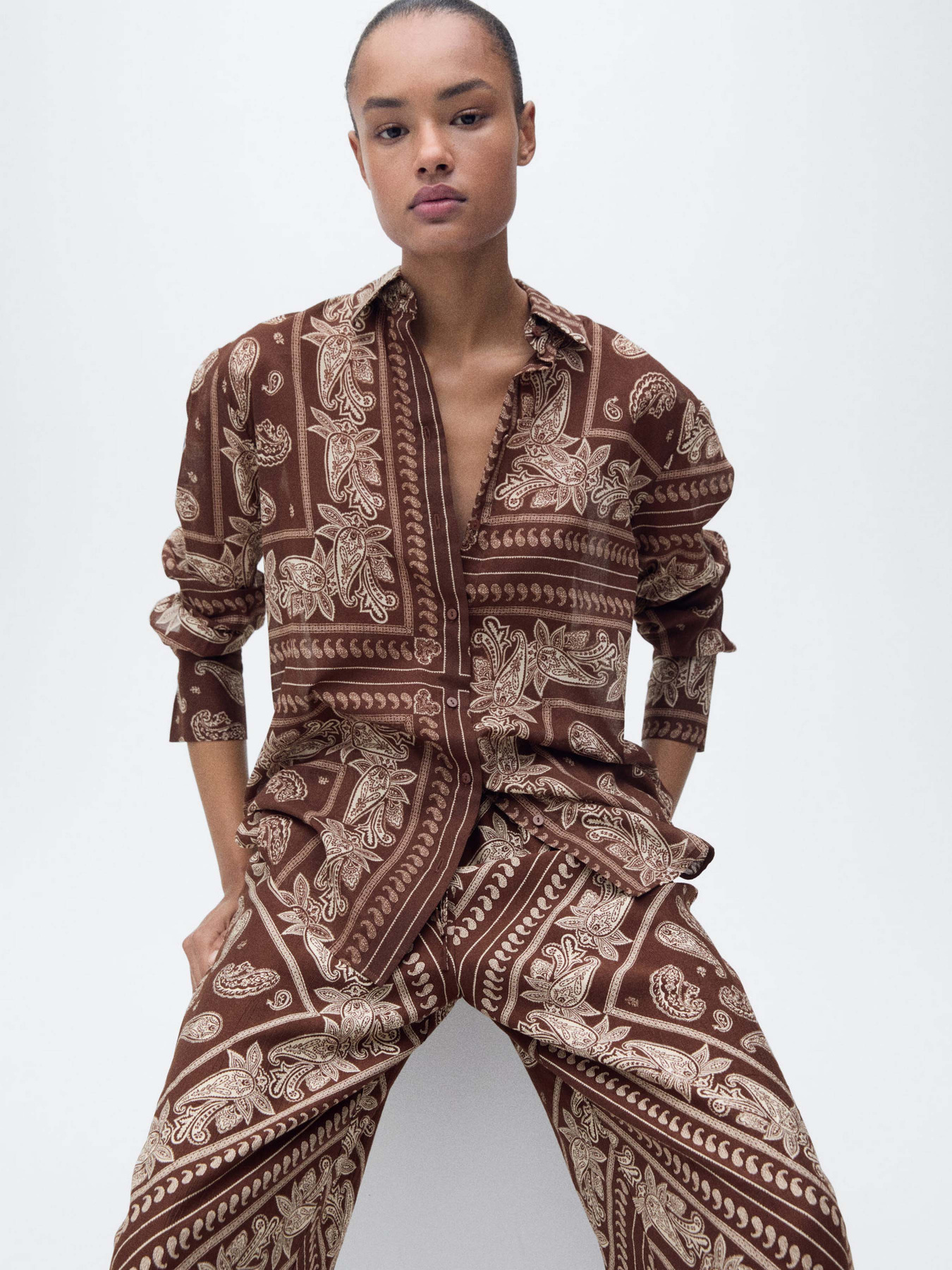 Сорочка MANGO модель 87017183_30 Фото