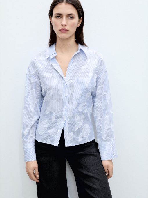 Рубашка повседневная MANGO модель 87027179_50 Фото