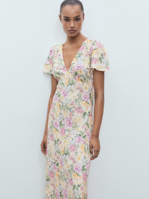 Платье миди MANGO модель 87957163_5 Фото