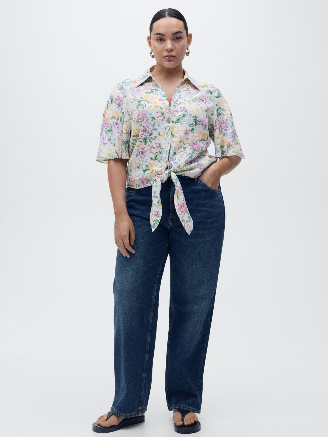 Сорочка MANGO модель 87037177_5 Фото