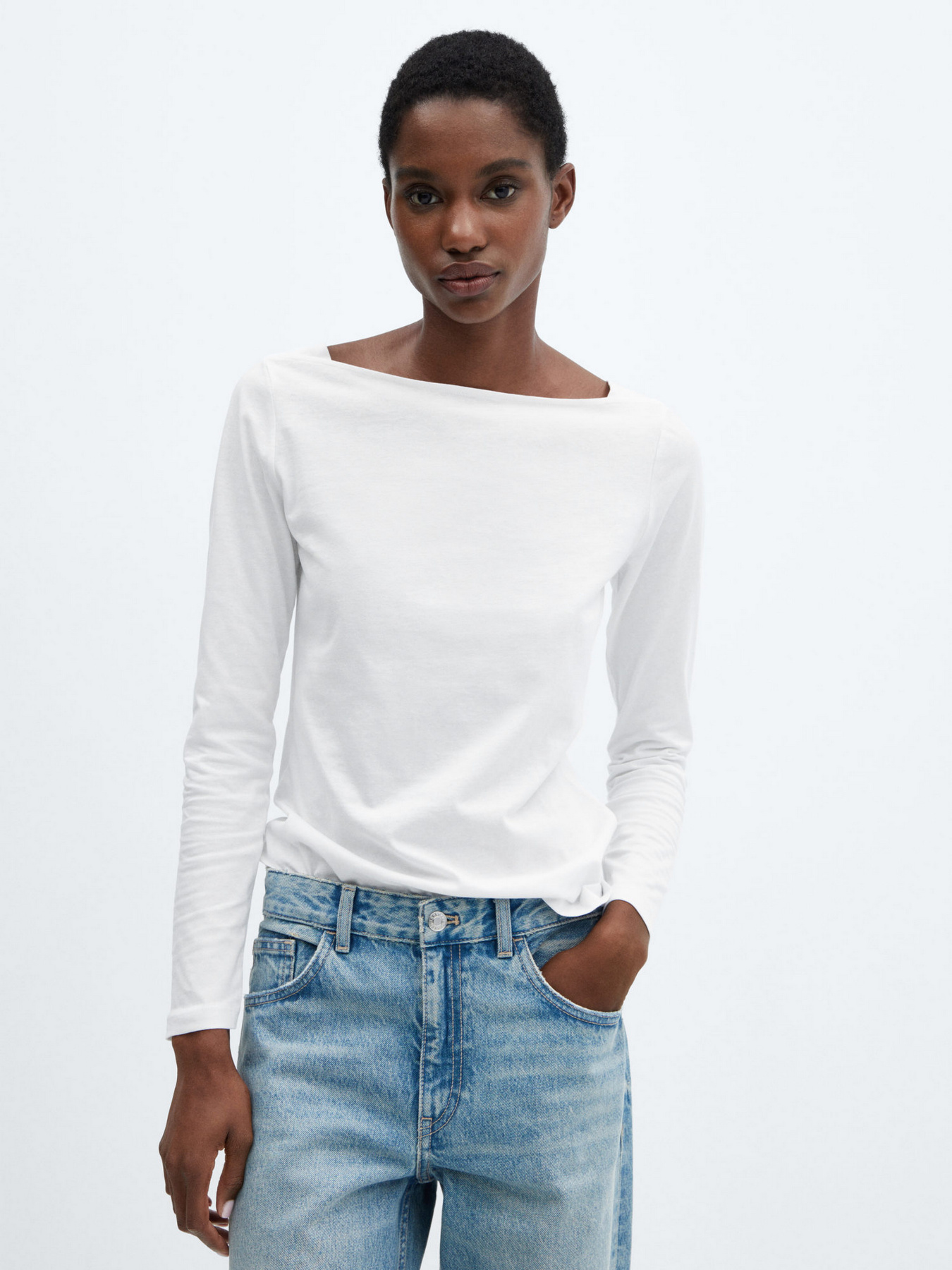 Лонгслив MANGO Saco модель 67010461_1 Лонгслив MANGO Saco модель 67010461_1 Фото