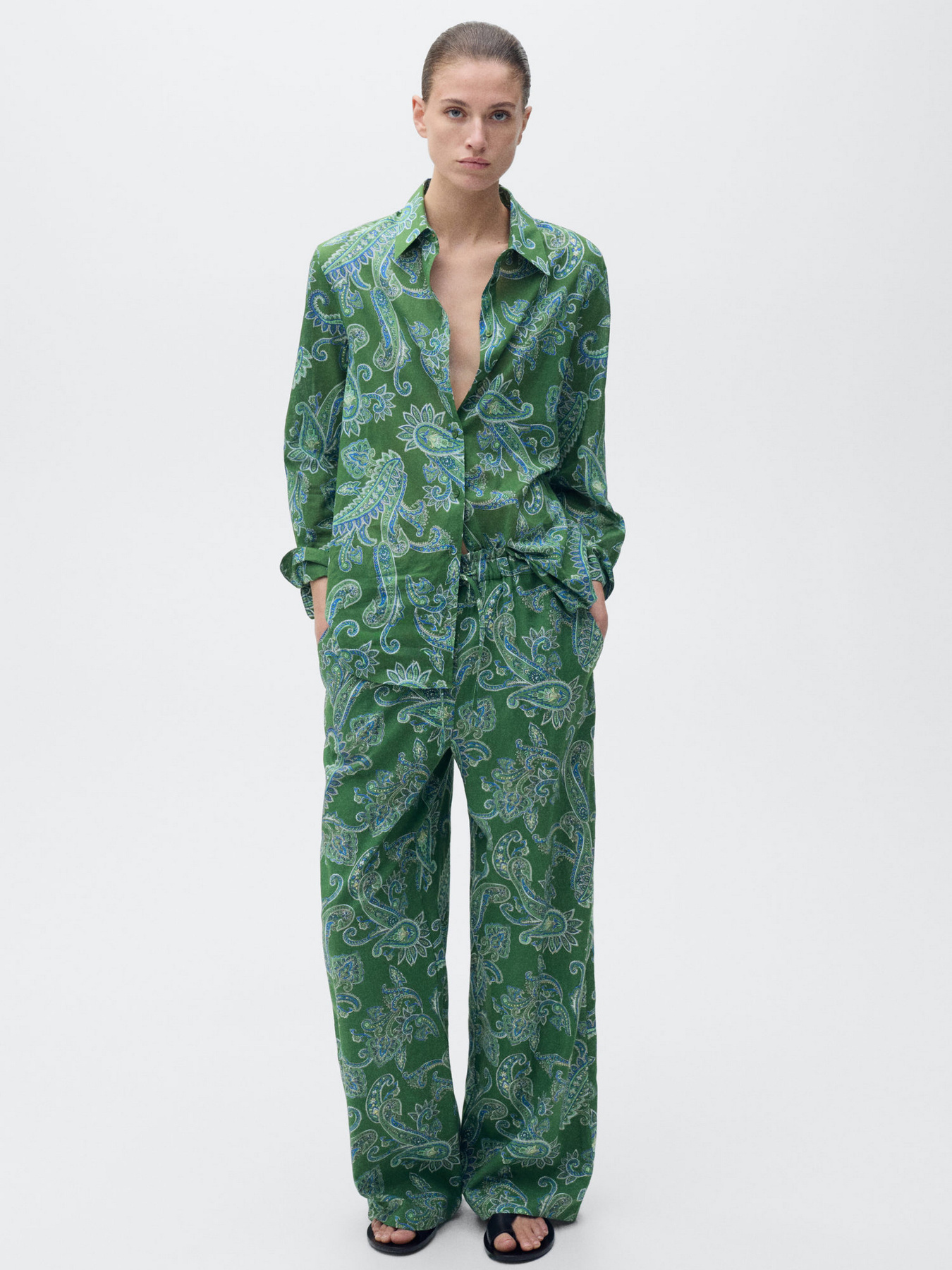 Брюки повседневные MANGO модель 87027175_43 Фото