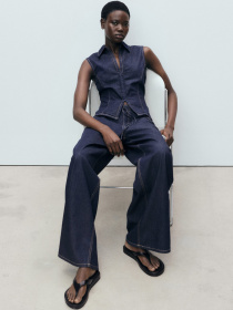 Прямые джинсы MANGO модель 87047179_TS Фото