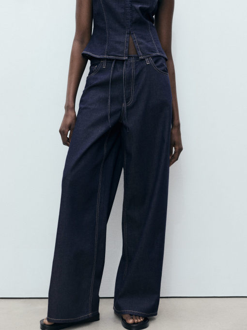 Прямые джинсы MANGO модель 87047179_TS Фото