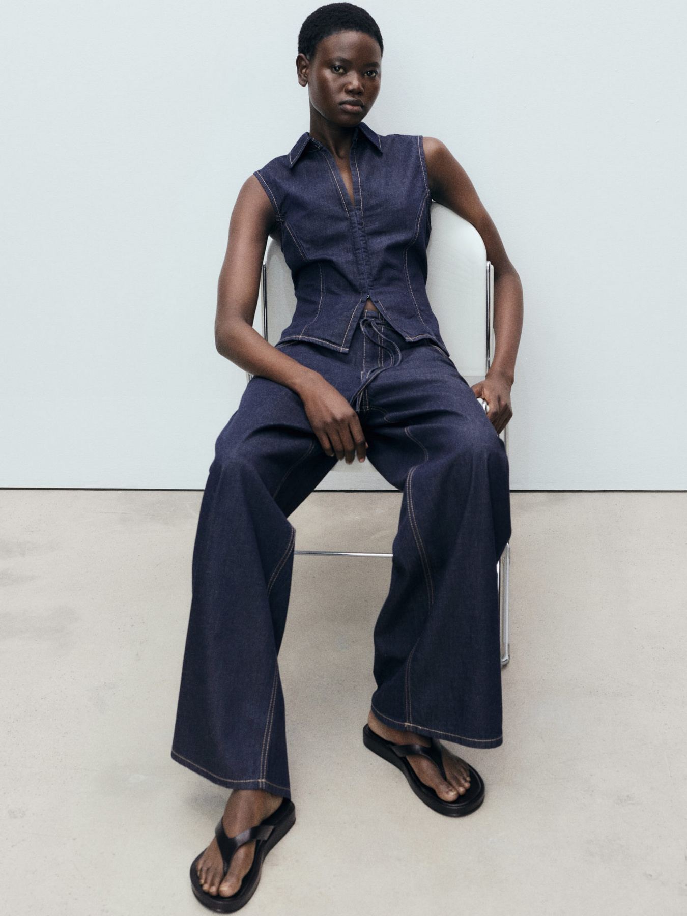 Прямі джинси MANGO модель 87047179_TS Фото