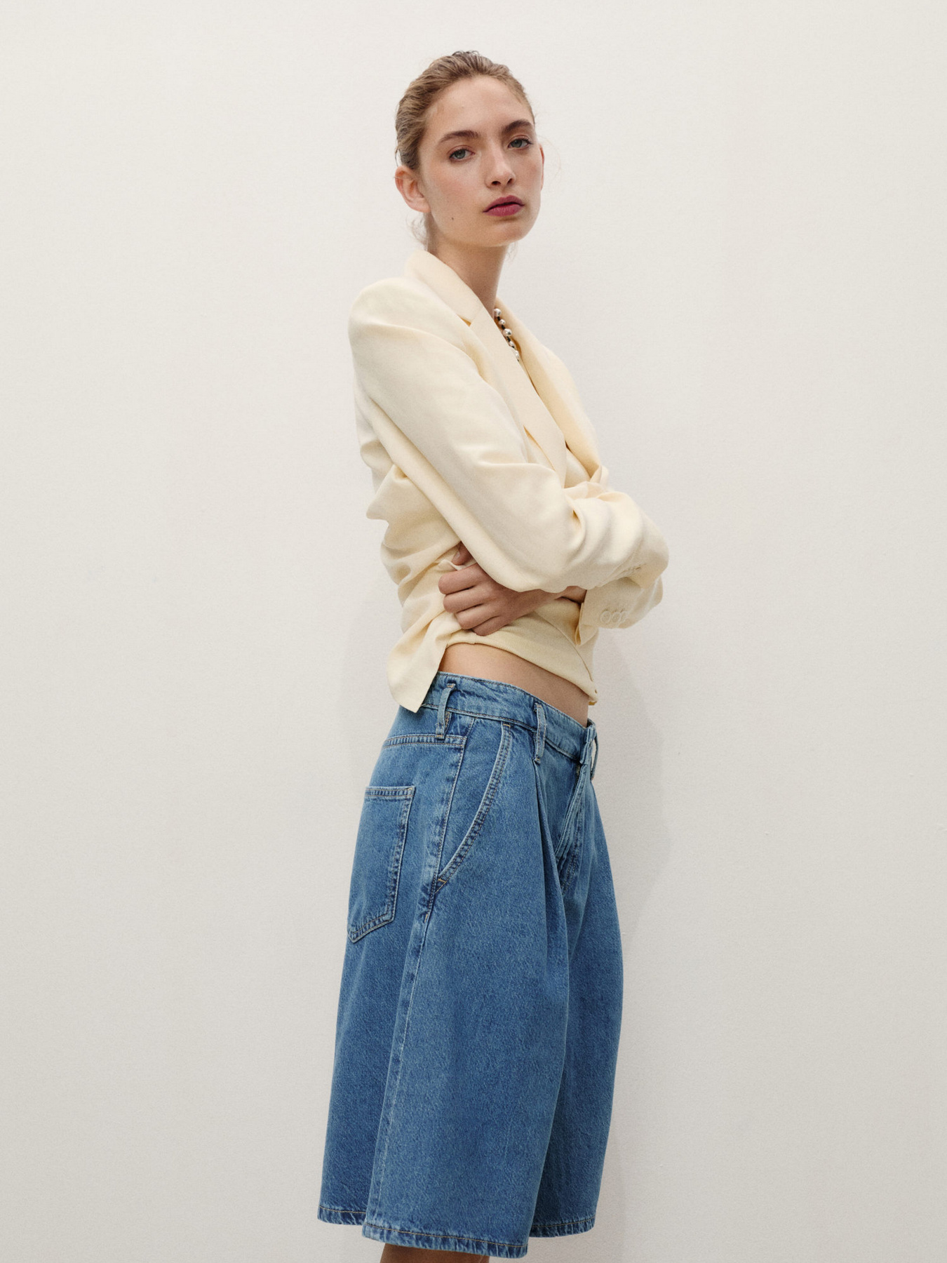 Шорты джинсовые MANGO модель 87047176_TM Фото