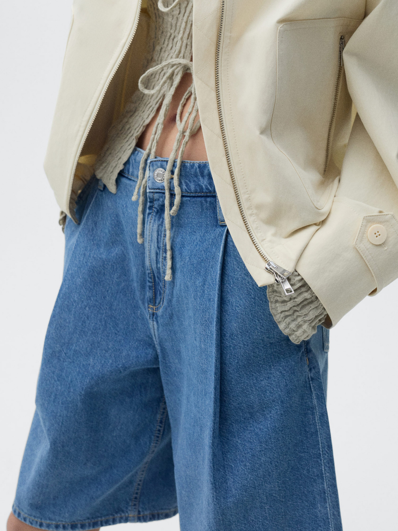 Шорты джинсовые MANGO модель 87047176_TM Фото