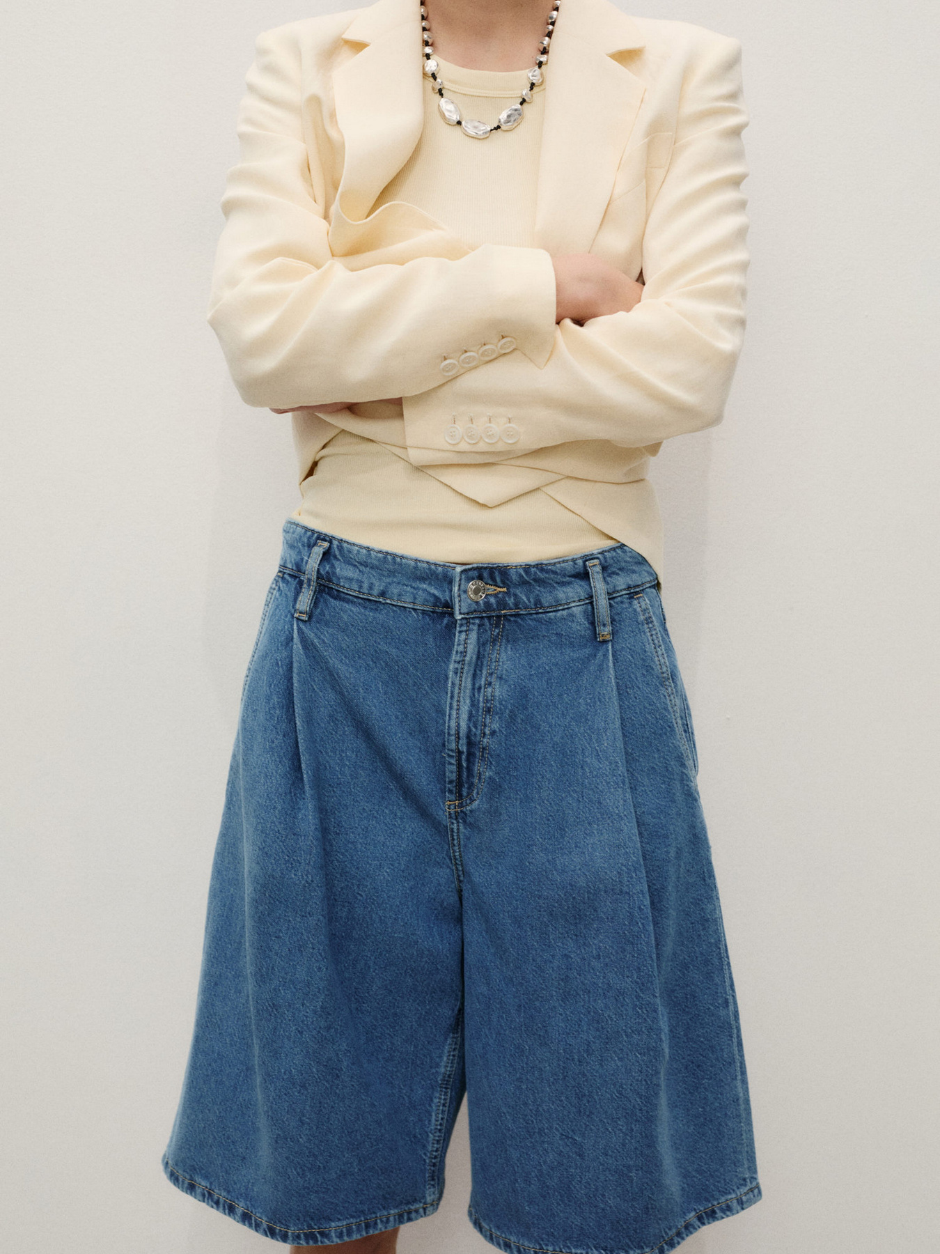 Джинсові шорти MANGO модель 87047176_TM Фото