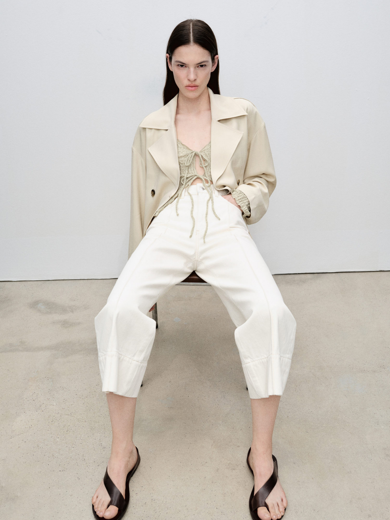 Широкі джинси MANGO модель 87055768_5 Фото