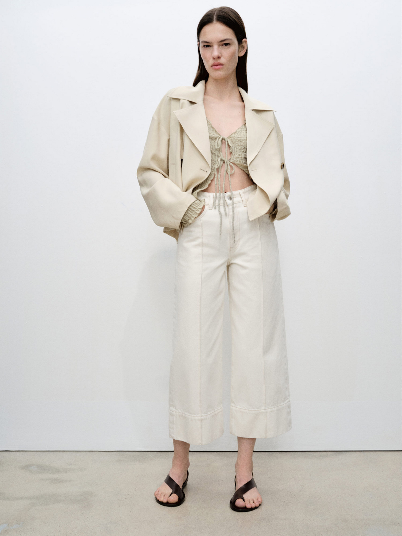 Широкі джинси MANGO модель 87055768_5 Фото