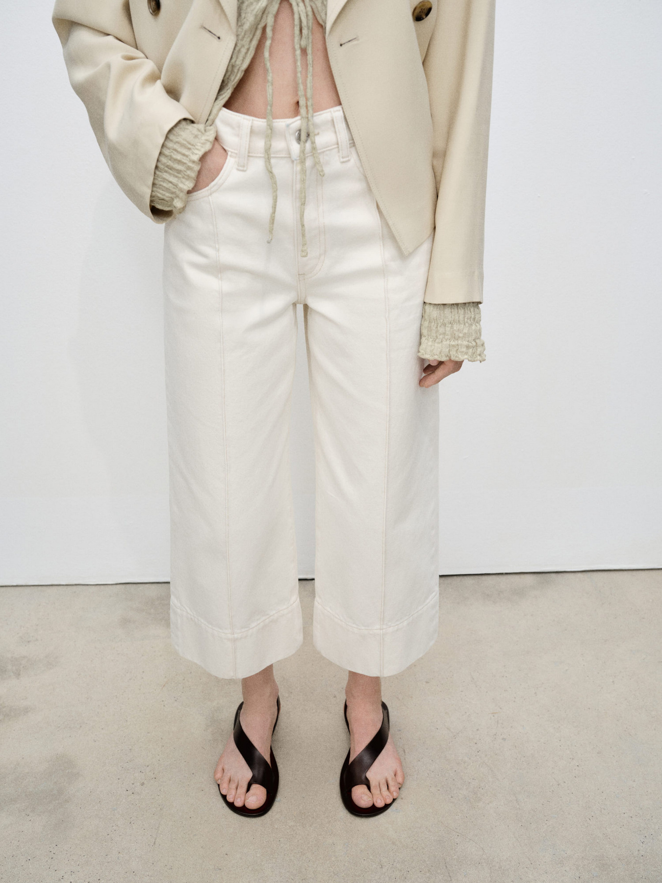 Широкі джинси MANGO модель 87055768_5 Фото