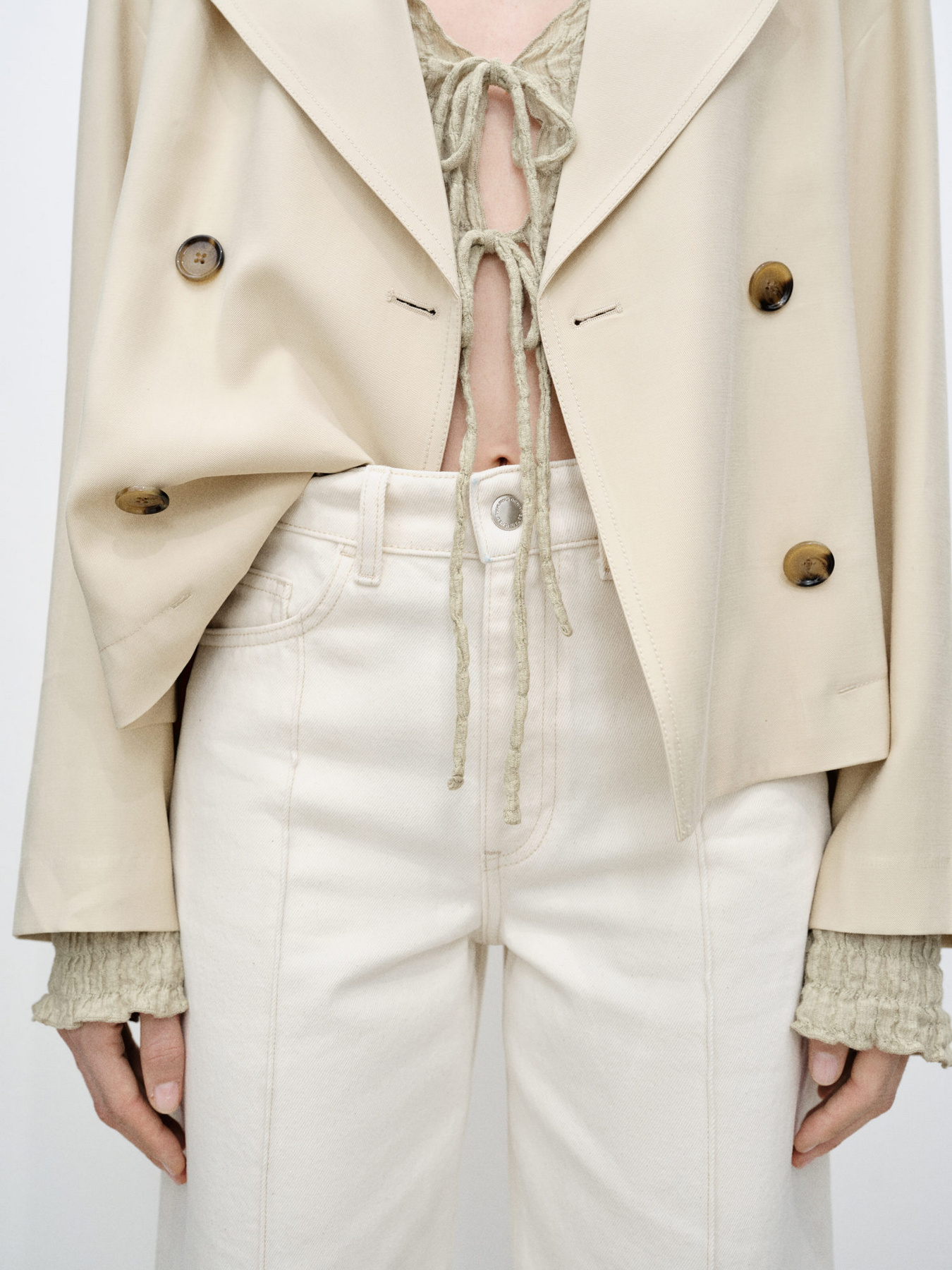 Широкі джинси MANGO модель 87055768_5 Фото