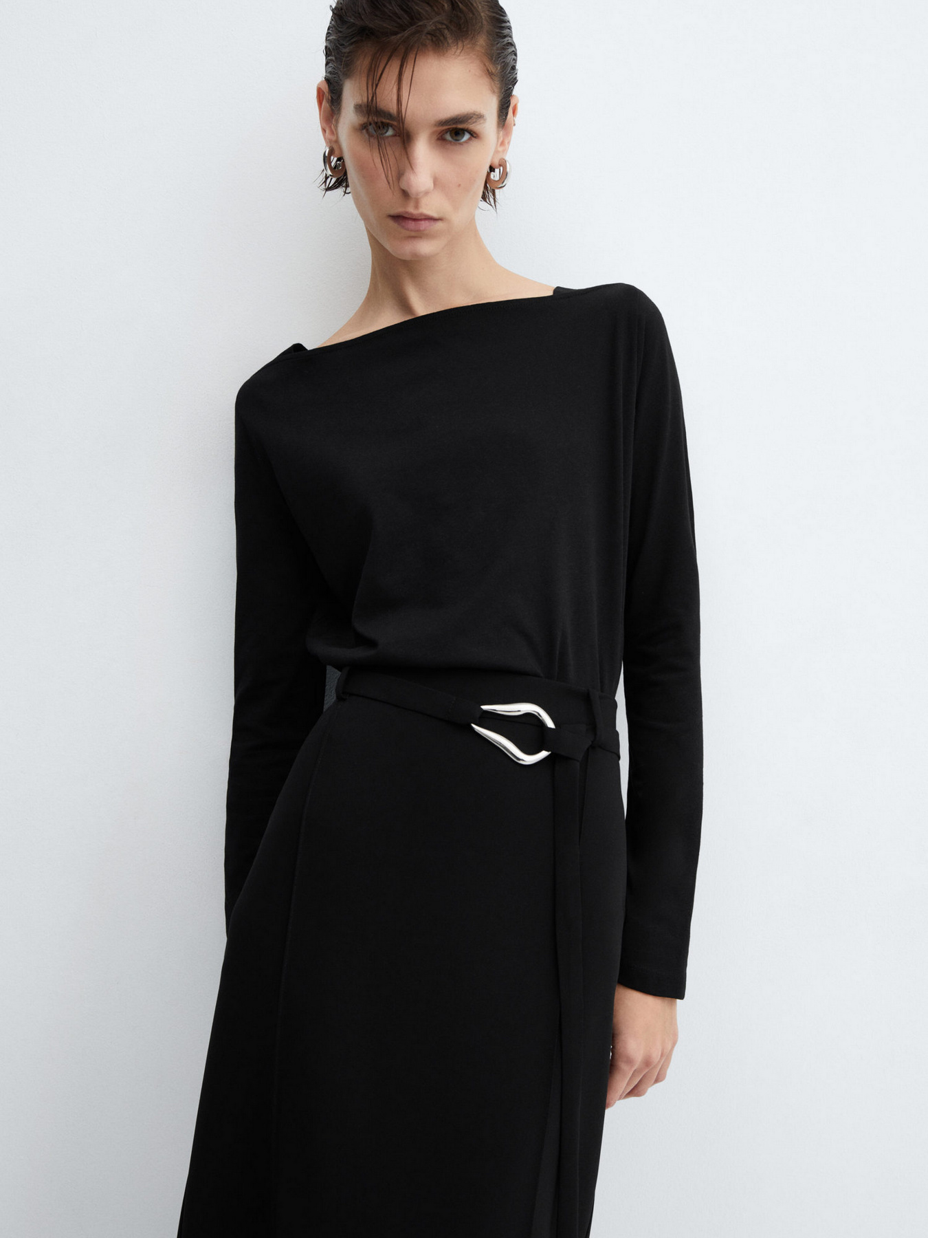 Лонгслив MANGO Saco модель 67010461_99 Фото