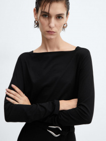 Лонгслив MANGO Saco модель 67010461_99 Фото