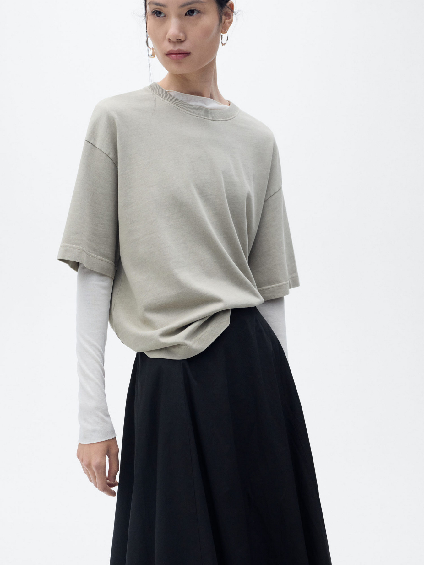 Спідниця міді MANGO модель 87048264_99 Фото