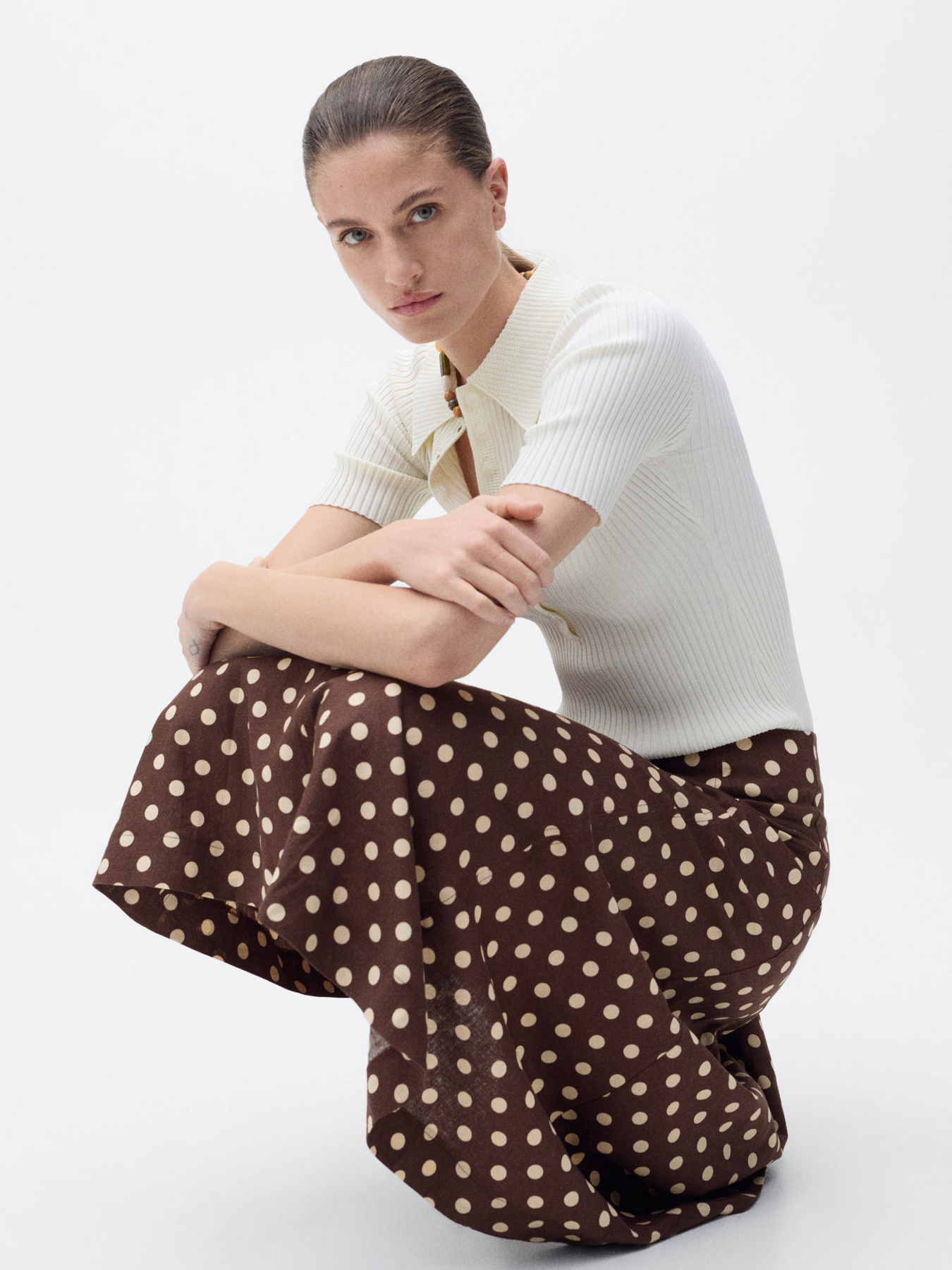 Юбка миди MANGO модель 87087161_32 Фото