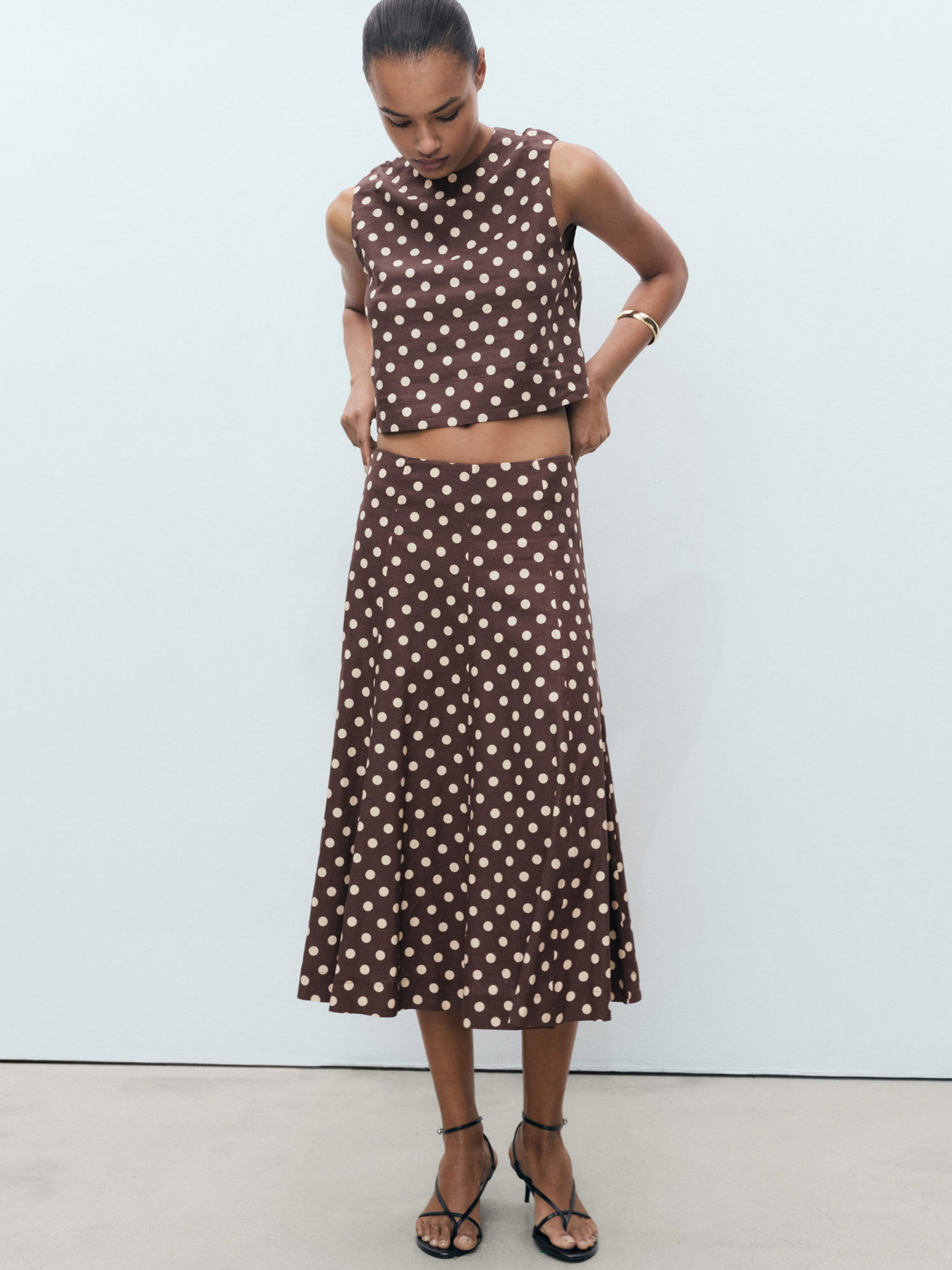 Юбка миди MANGO модель 87087161_32 Фото