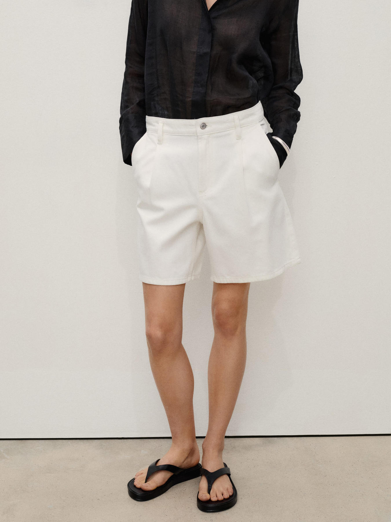 Шорты джинсовые MANGO модель 87057706_2 Фото