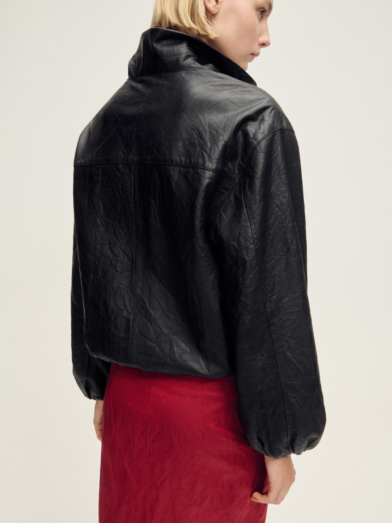 Куртка кожаная MANGO модель 87097710_99 Фото