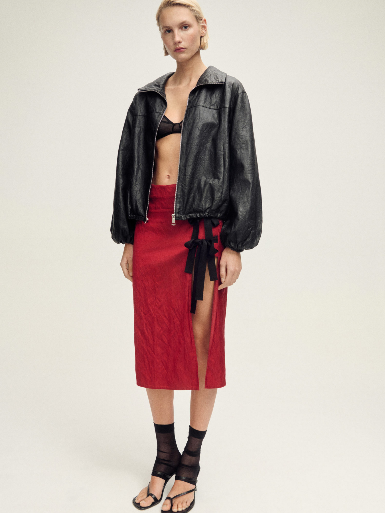 Шкіряна куртка MANGO модель 87097710_99 Шкіряна куртка MANGO модель 87097710_99 Фото