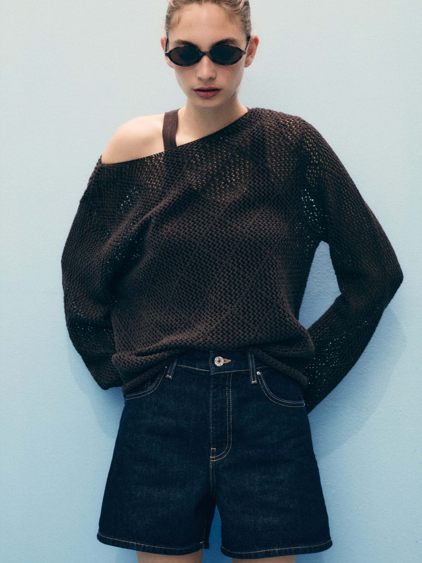 Джинсовые шорты MANGO модель 87067704_TS Фото