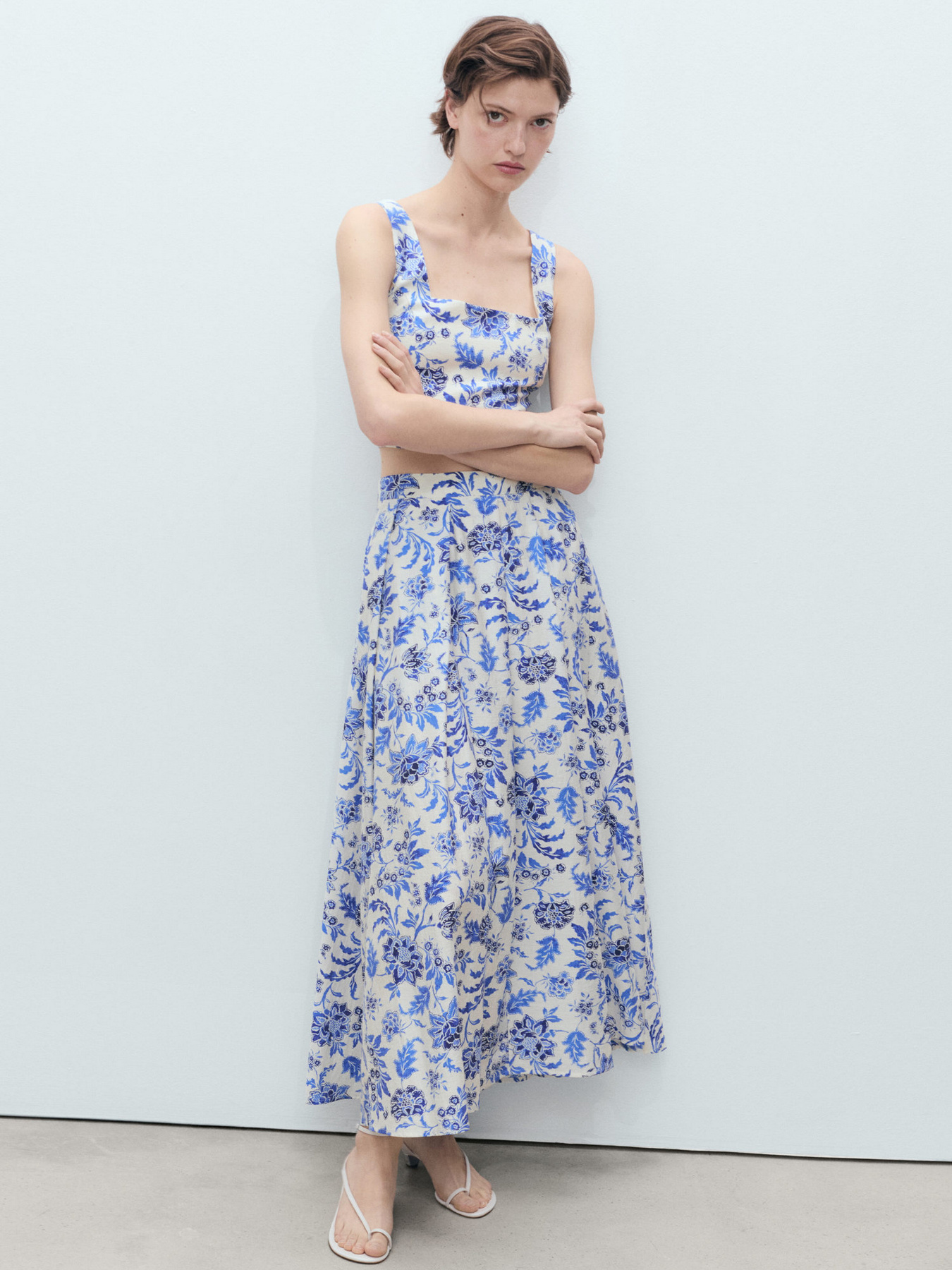 Спідниця міді MANGO модель 87068646_2 Фото