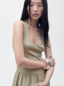 Платье миди MANGO модель 87057187_37 Фото