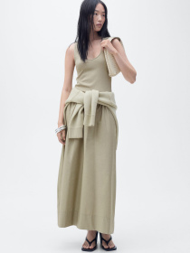 Платье миди MANGO модель 87057187_37 Фото