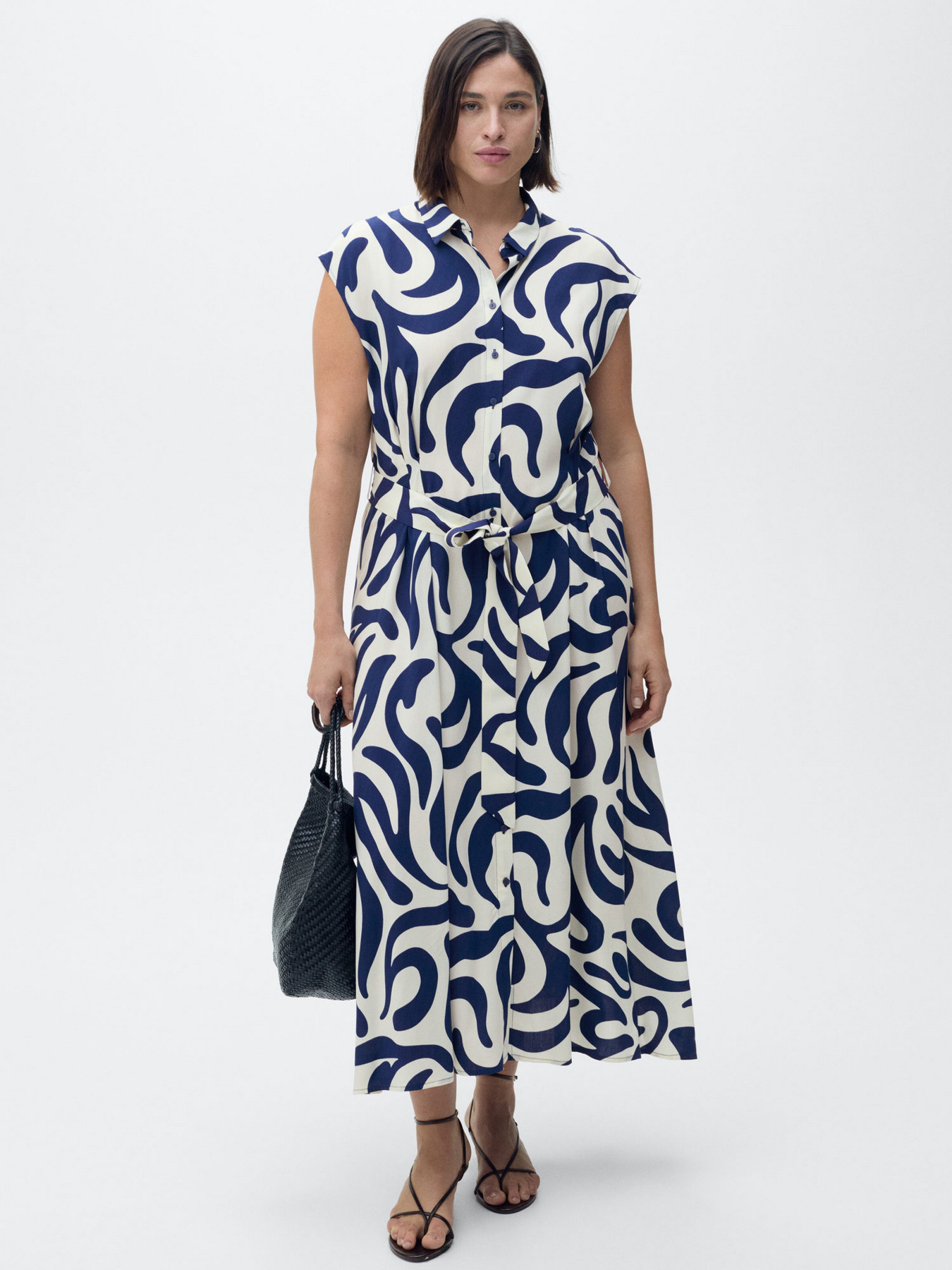 Платье миди MANGO модель 87029066_52 Фото