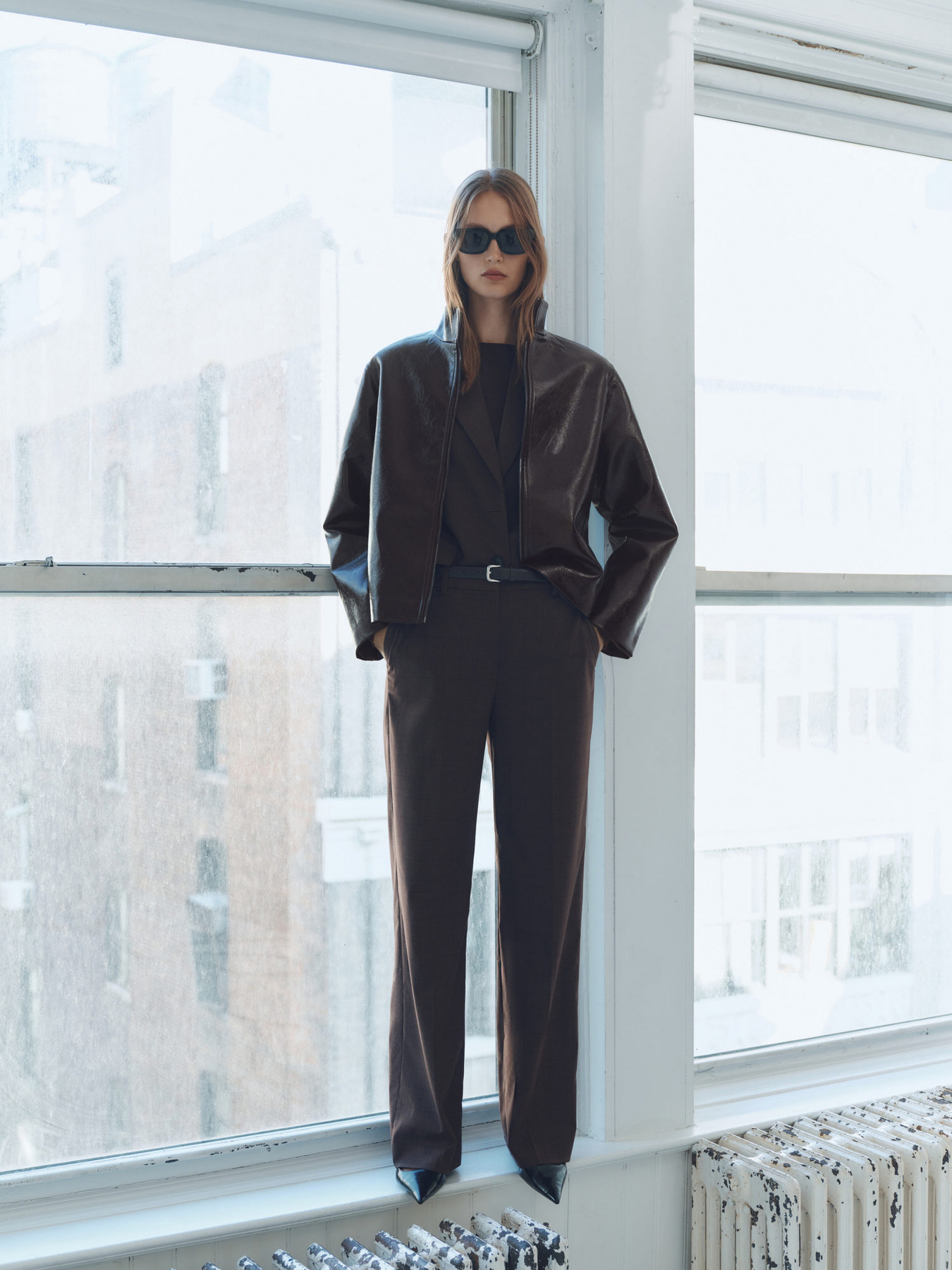 Куртка кожаная MANGO модель 87070640_30 Фото