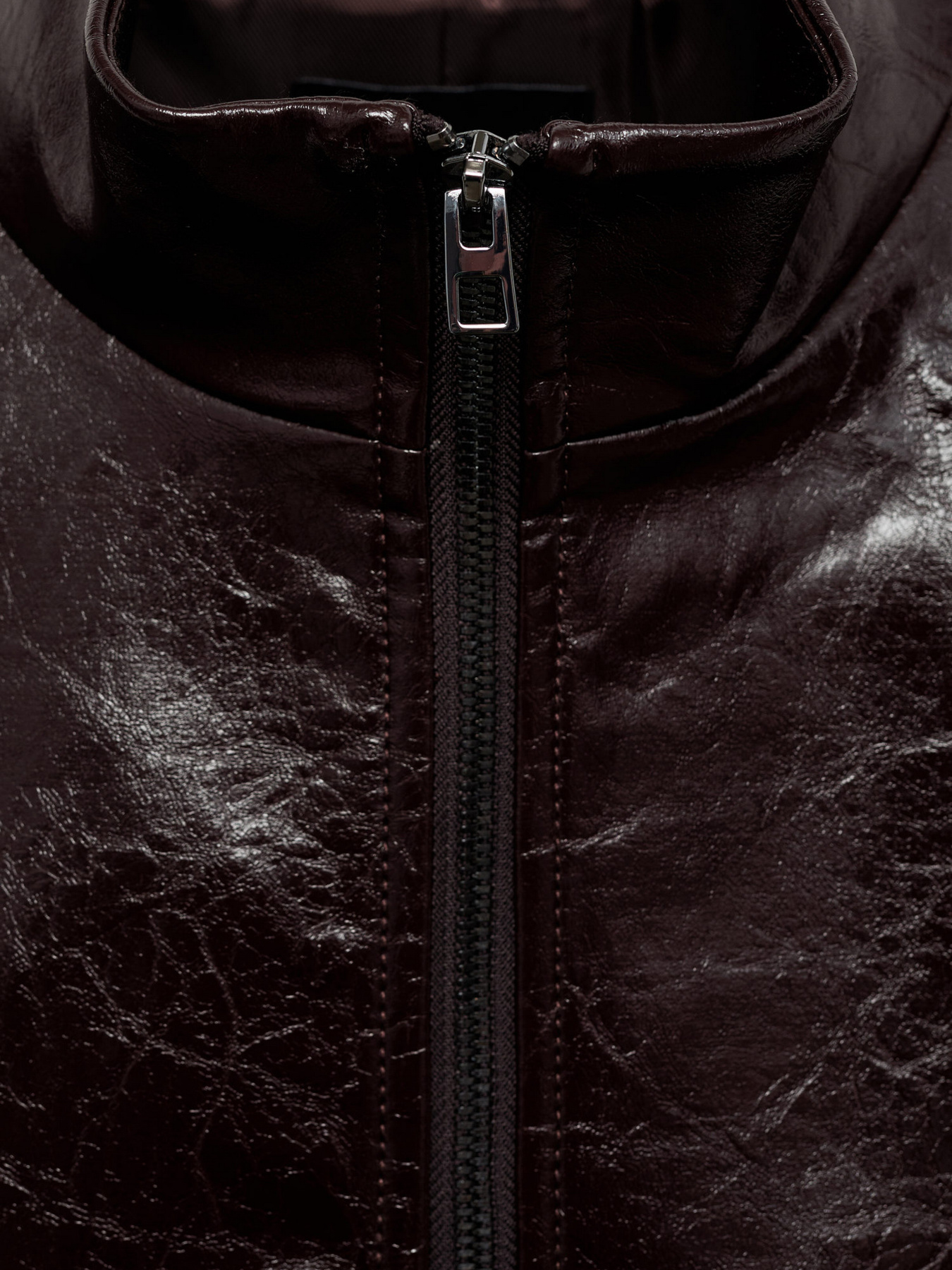 Куртка кожаная MANGO модель 87070640_30 Фото