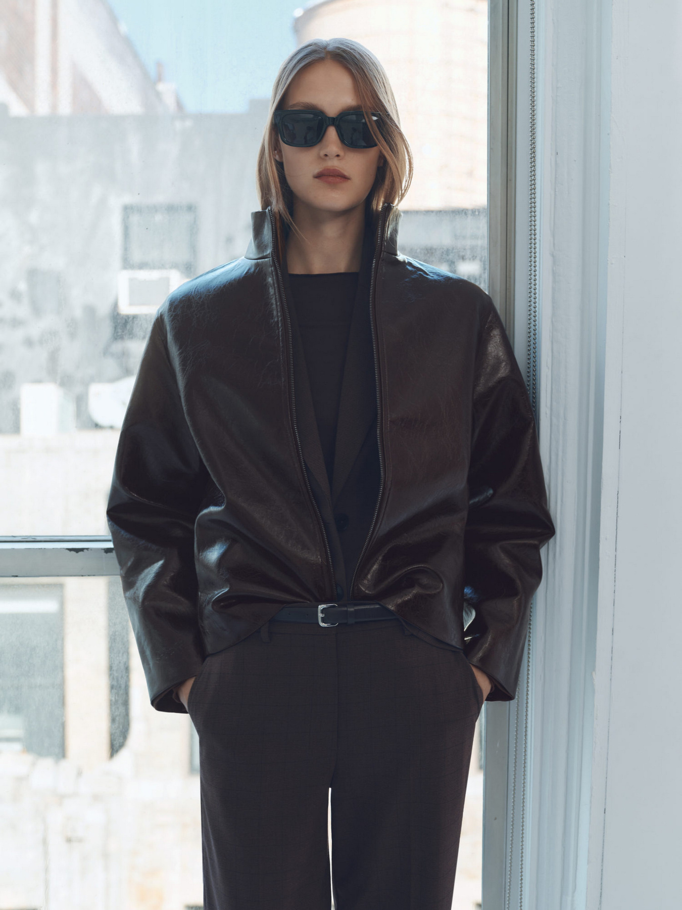 Куртка кожаная MANGO модель 87070640_30 Фото