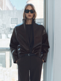 Куртка кожаная MANGO модель 87070640_30 Фото