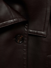 Шкіряна куртка MANGO модель 87070651_30 Фото