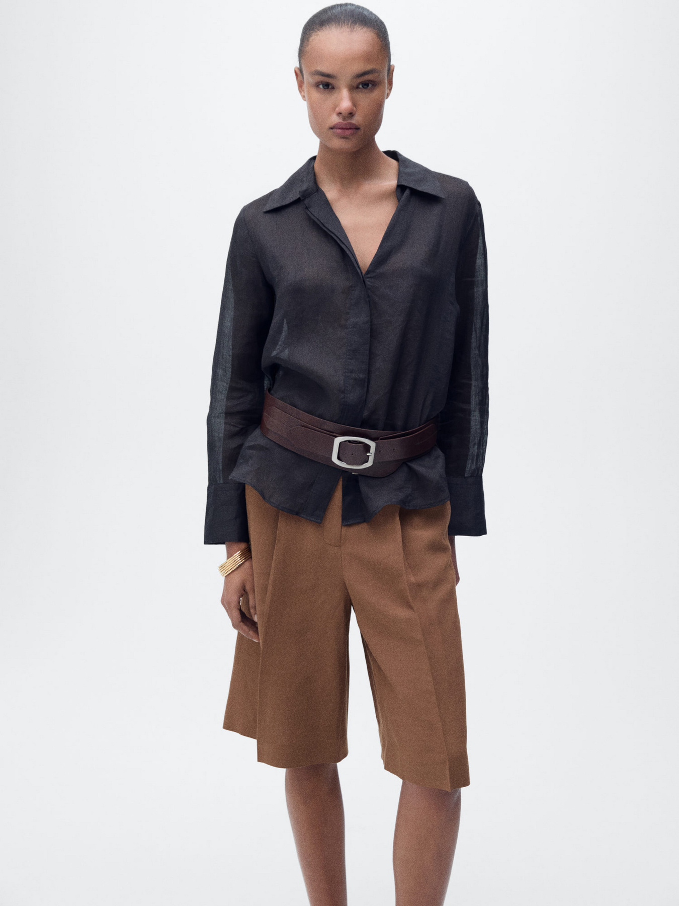 Повседневные шорты MANGO модель 87067896_32 Фото