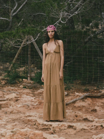 Платье макси MANGO модель 87059217_6 Фото